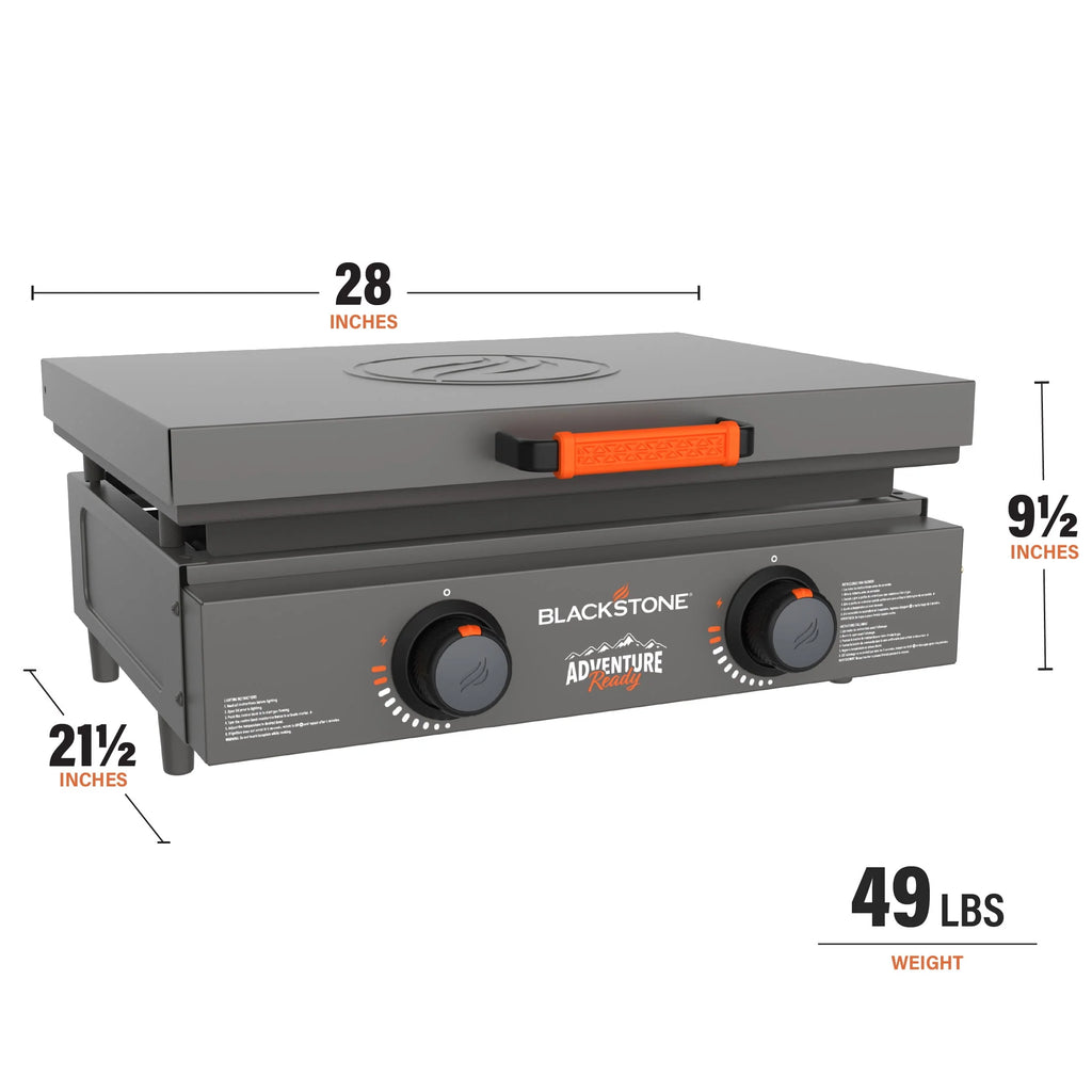 Blackstone Adventure Ready 2-Burner 22 Propane Griddle with Hard Cover O28104