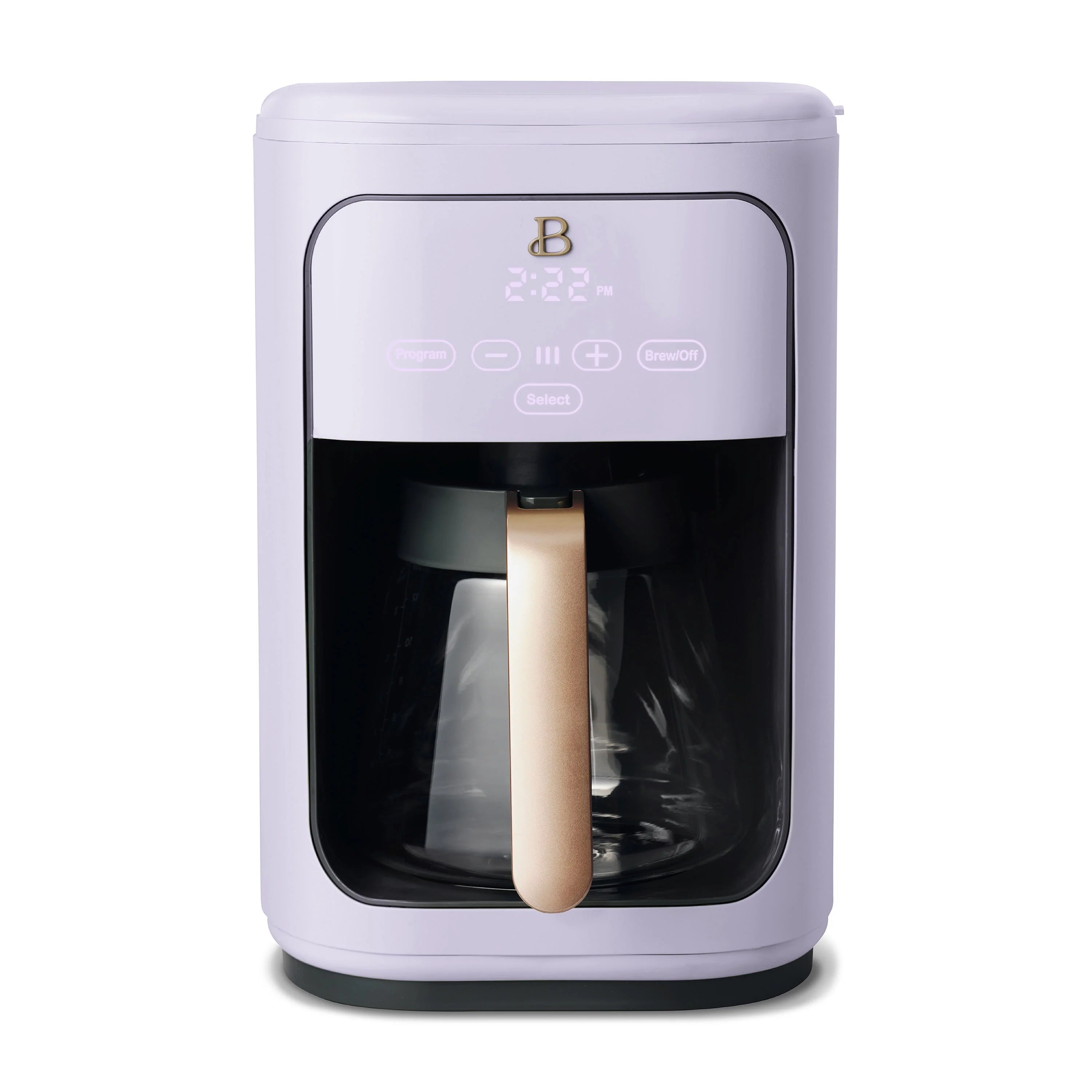 Beautiful 14-Cup Programmable Drip Coffee Maker with Touch Display, White Icing by Drew Barrymore F83994