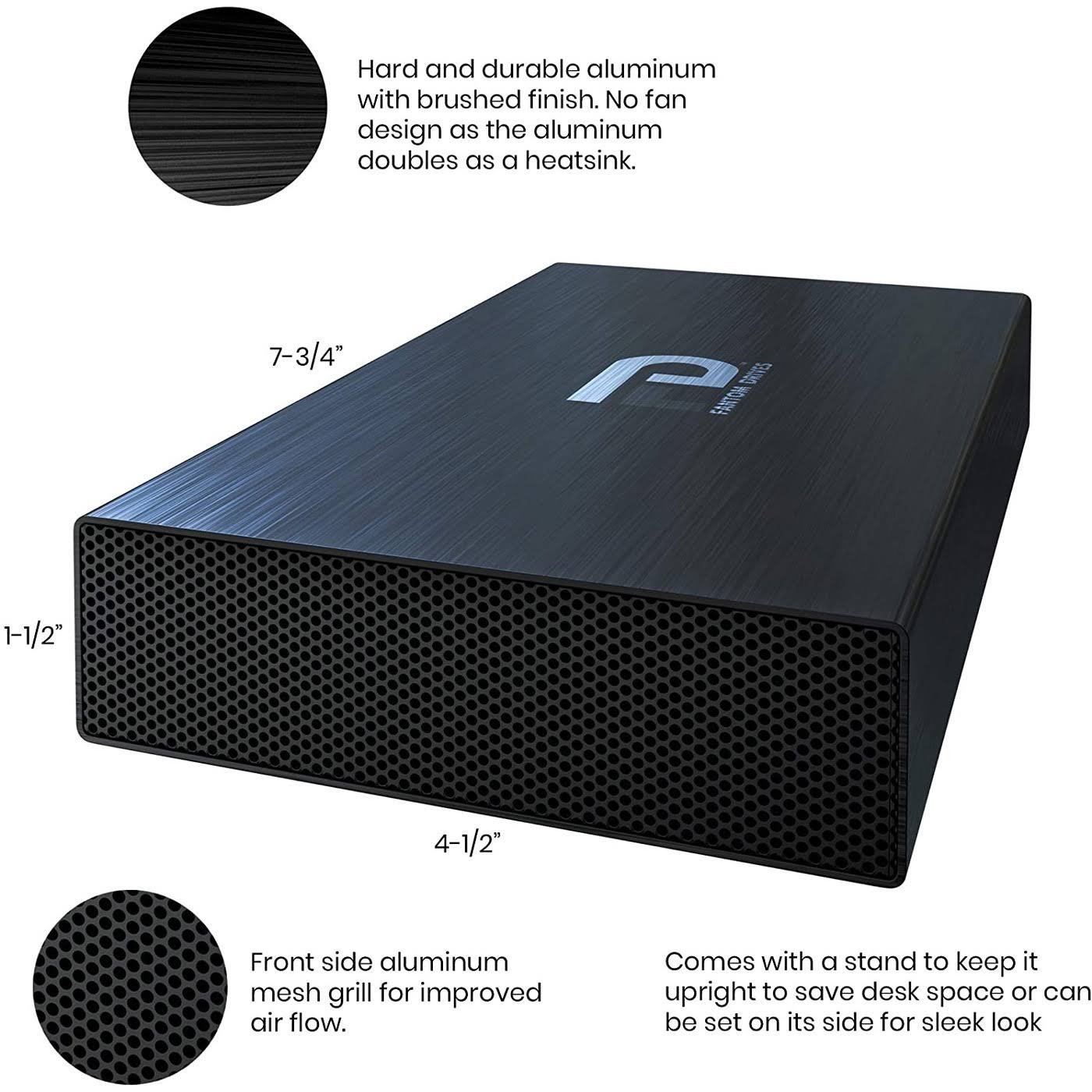 Fantom Drives 3TB 7200RPM USB 3.0 Aluminum External Hard Drive R855884