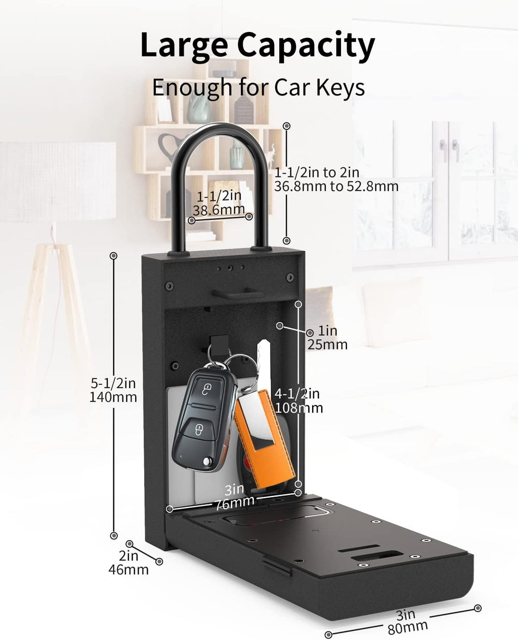 YIMOOCH Smart Bluetooth Lock Box for House Keys, Remote Access, Pack of 2 O235