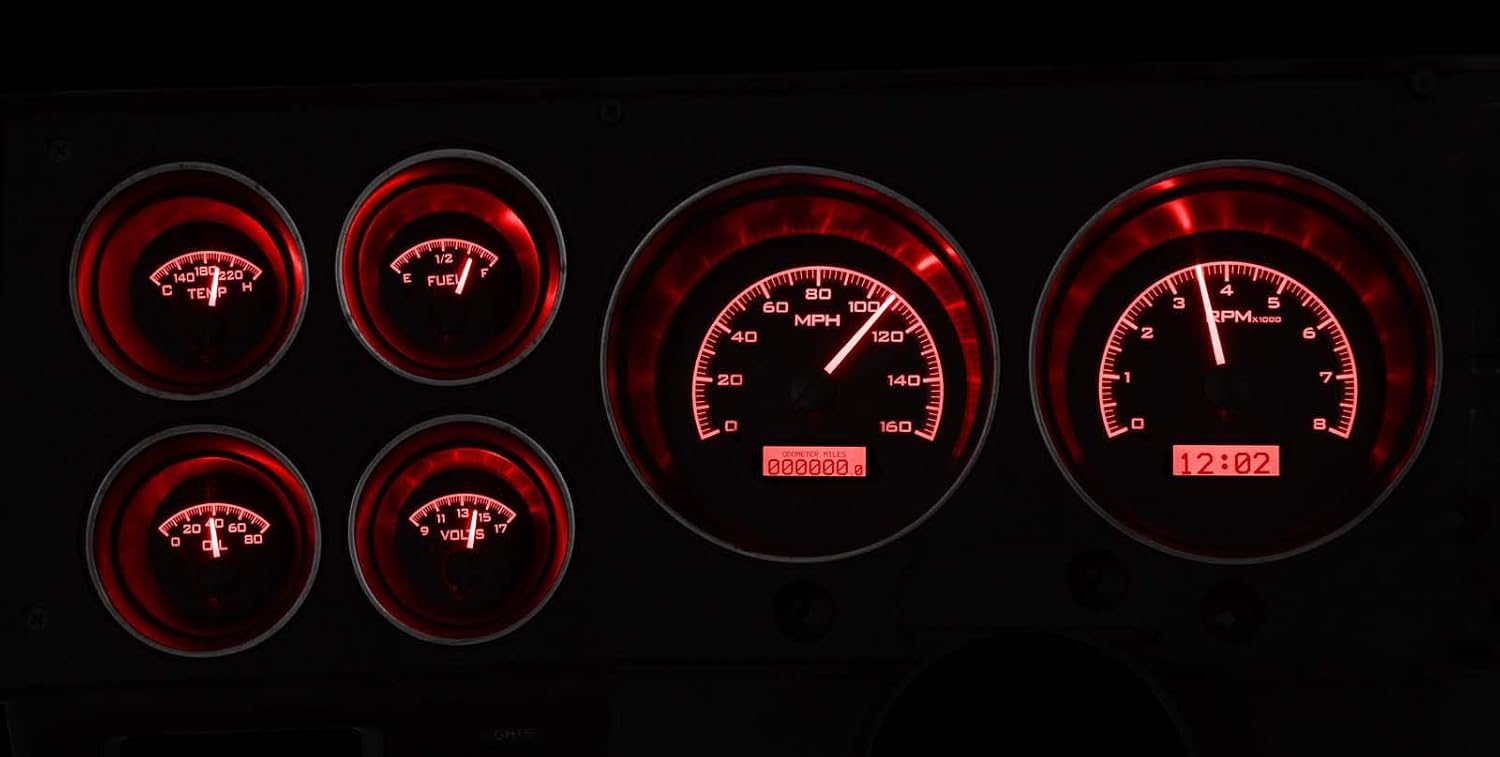 Dakota Digital VHX Analog Dash Gauges System for 73-87 Chevy GMC Pickup H8602