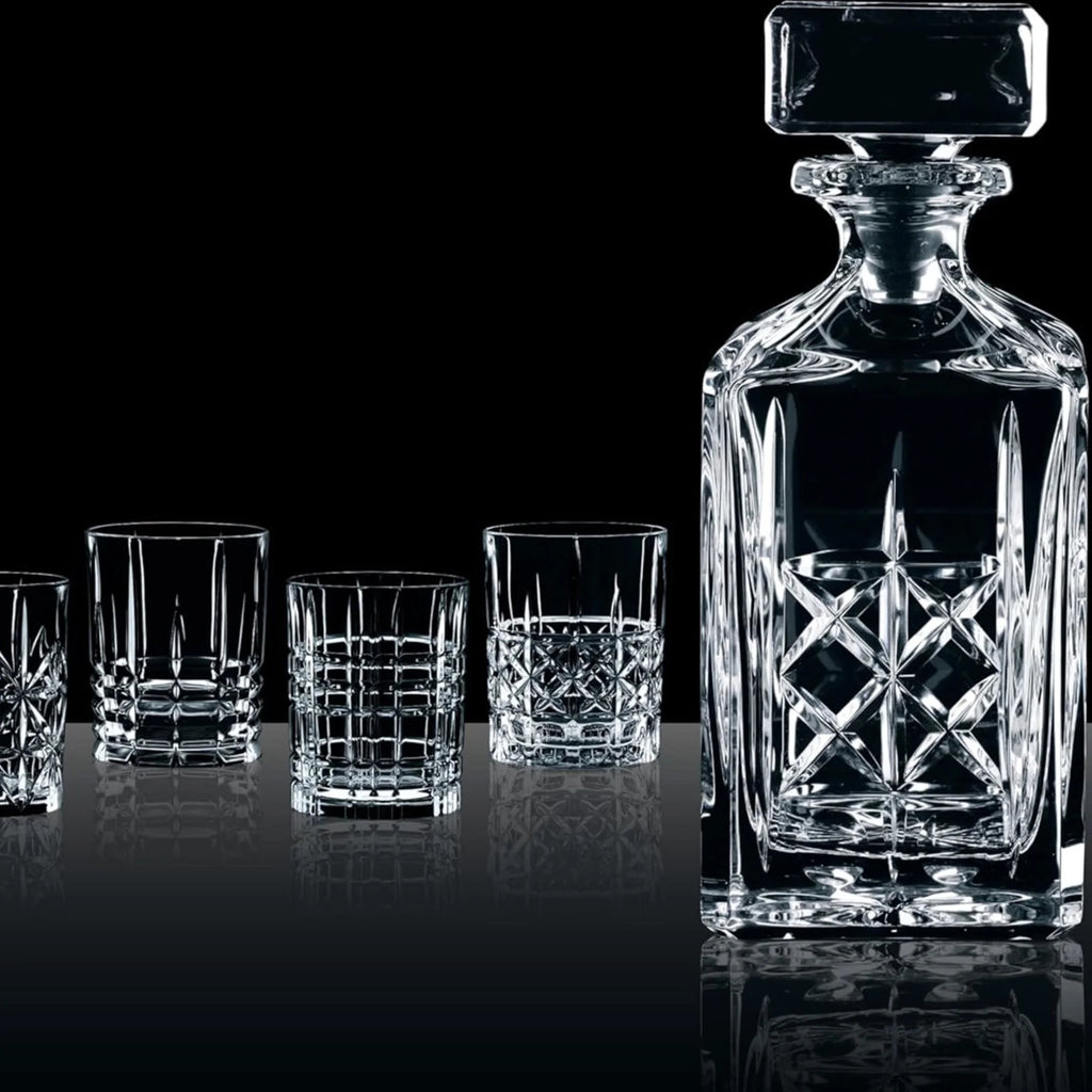 Nachtmann Highland 5-Piece Decanter and Whiskey Glass Set E537
