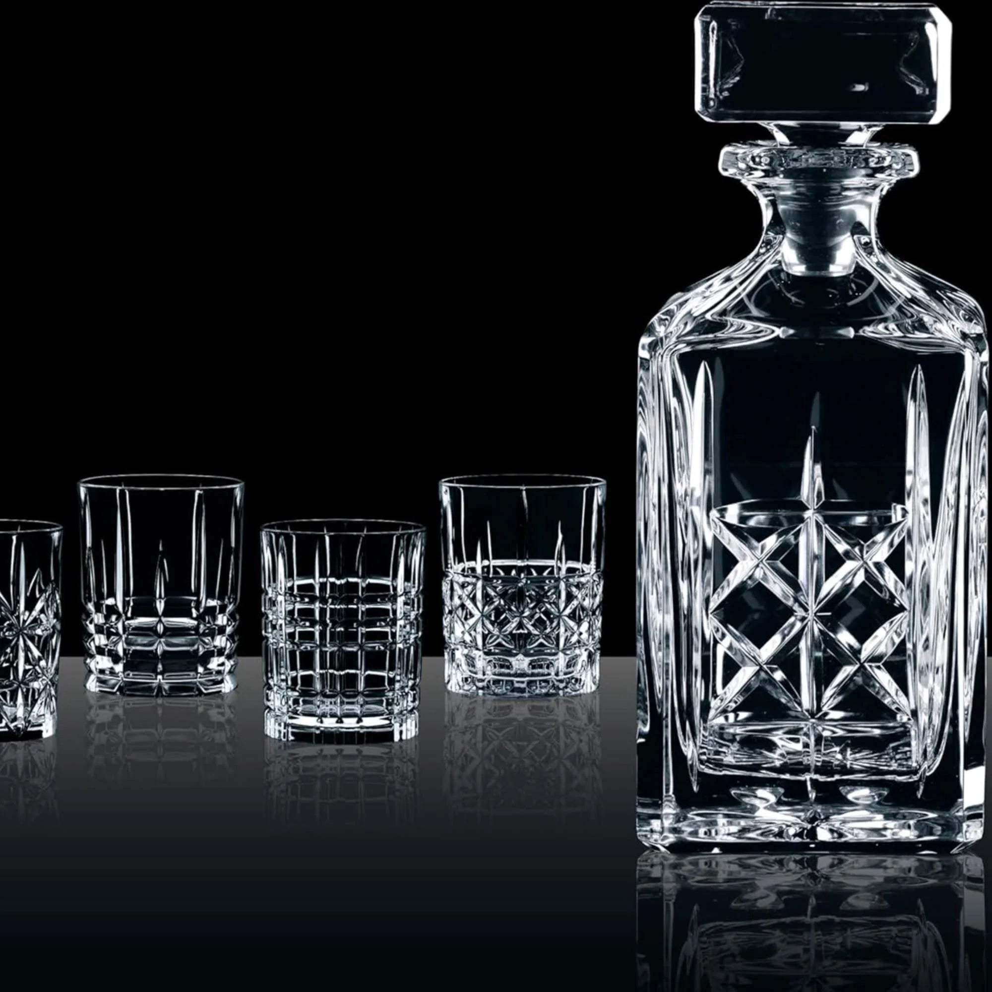 Nachtmann Highland 5-Piece Decanter and Whiskey Glass Set E537