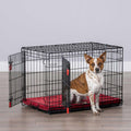 KONG Ultra-Strong Double Door Wire Dog Crate with Divider Panel