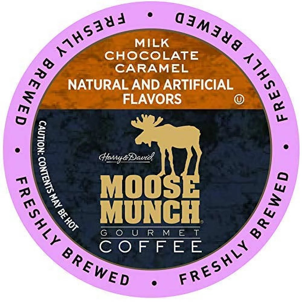 Moose Munch Coffee Milk Chocolate Caramel Coffee Pods, 36 Count P320604