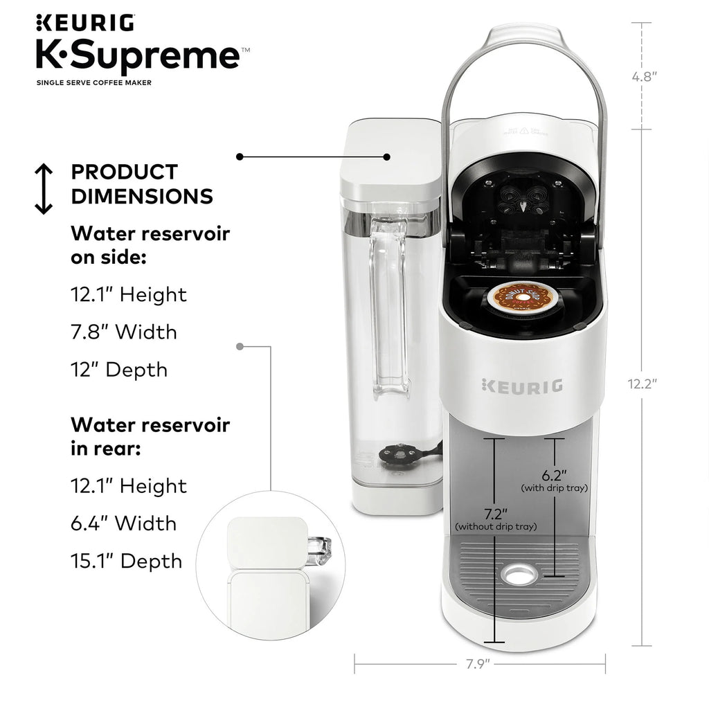 Keurig K-Supreme Single-Serve K-Cup Pod Coffee Maker, Black M388