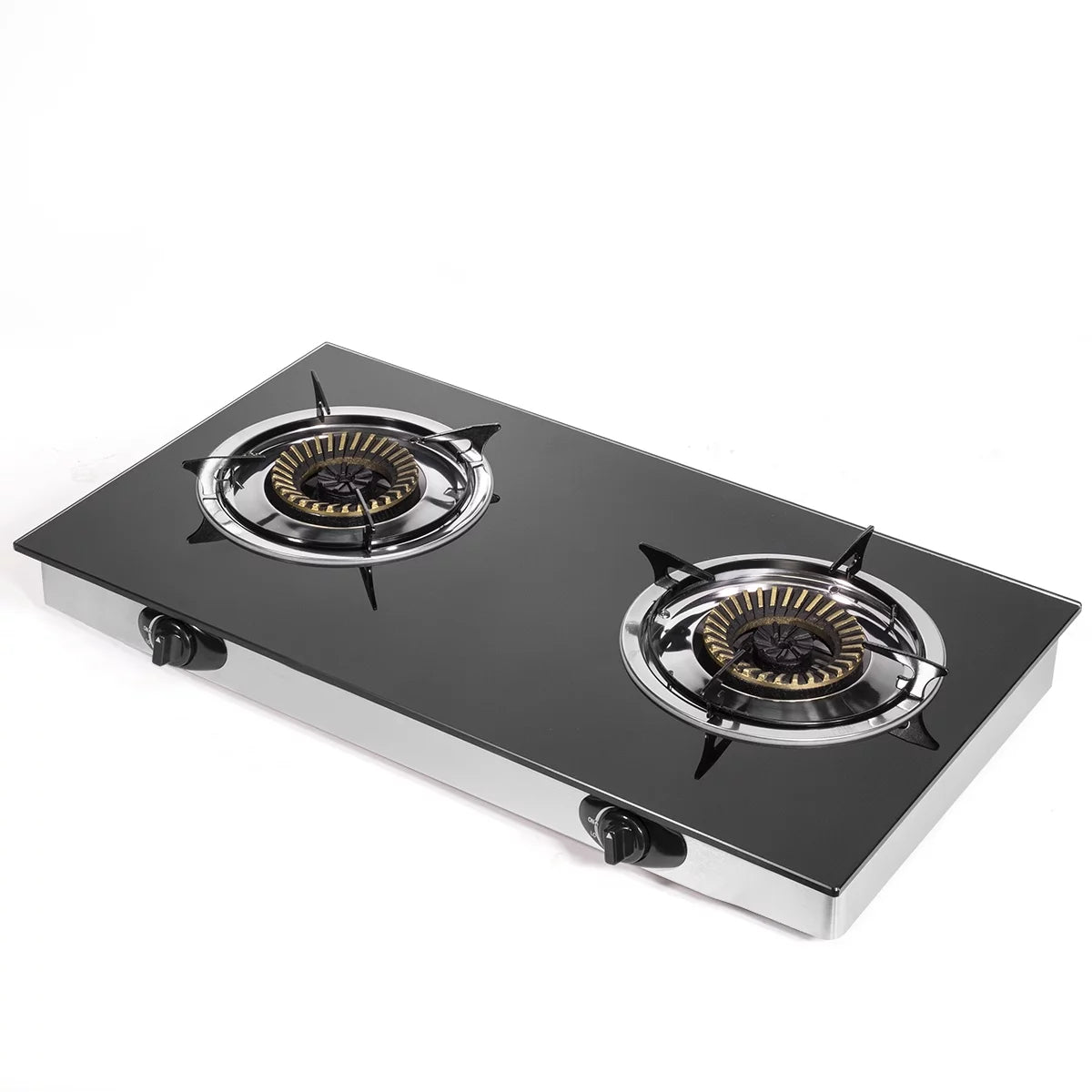 XtremepowerUS Dual Burner LPG Propane Stove with Ignition Q874486