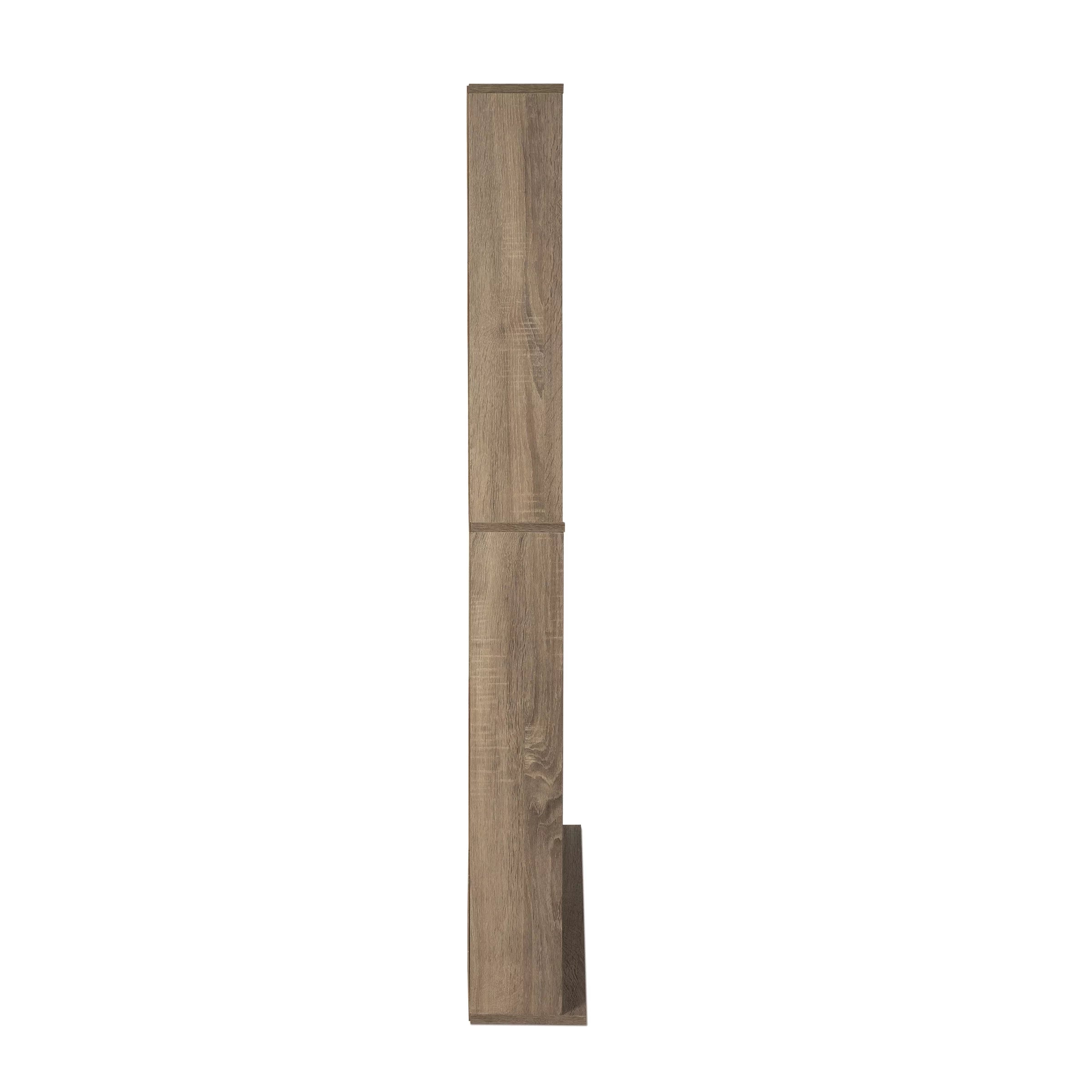 Atlantic Oskar Adjustable Wood Media Storage Bookcase, Espresso Q34005