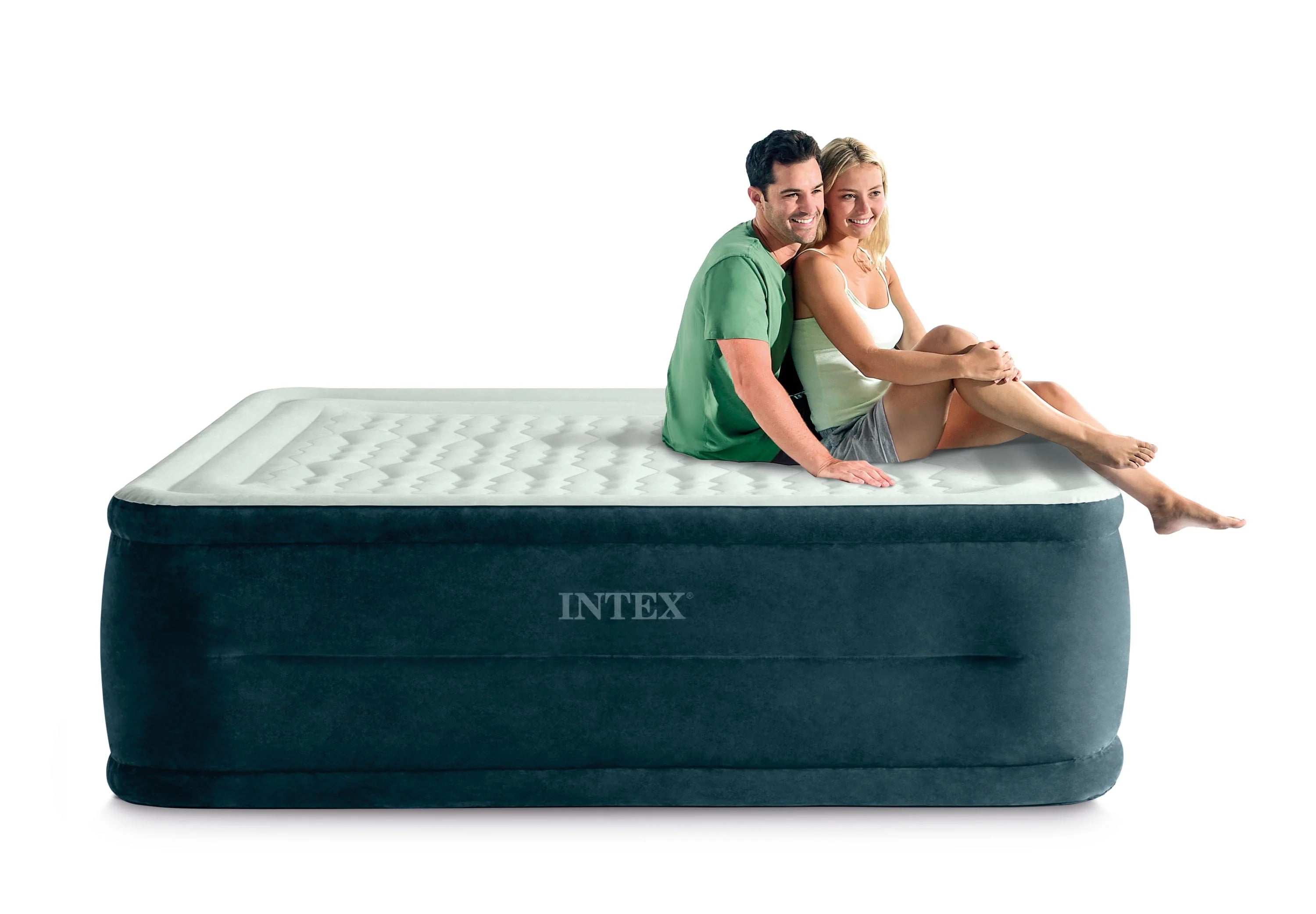 Intex Dream Lux Pillow Top Dura-Beam Airbed Mattress with Internal Pump, Full B359