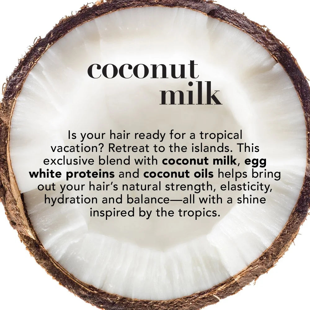 Organix Nourishing Shampoo, Coconut Milk, 13 oz, Pack of 2 L95614