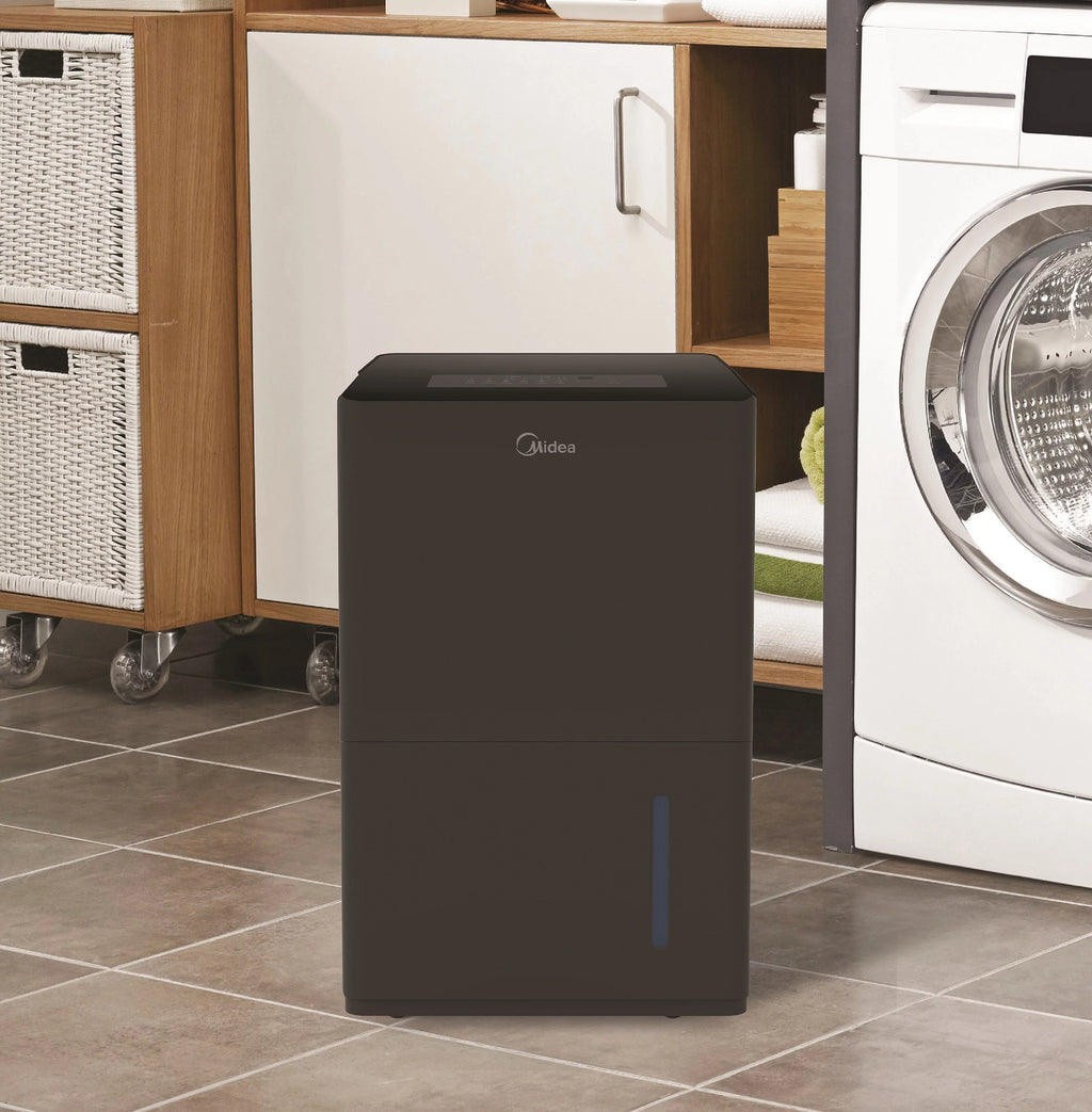 Midea 50-Pint Smart Dehumidifier with Pump, Energy Star, Black D8870