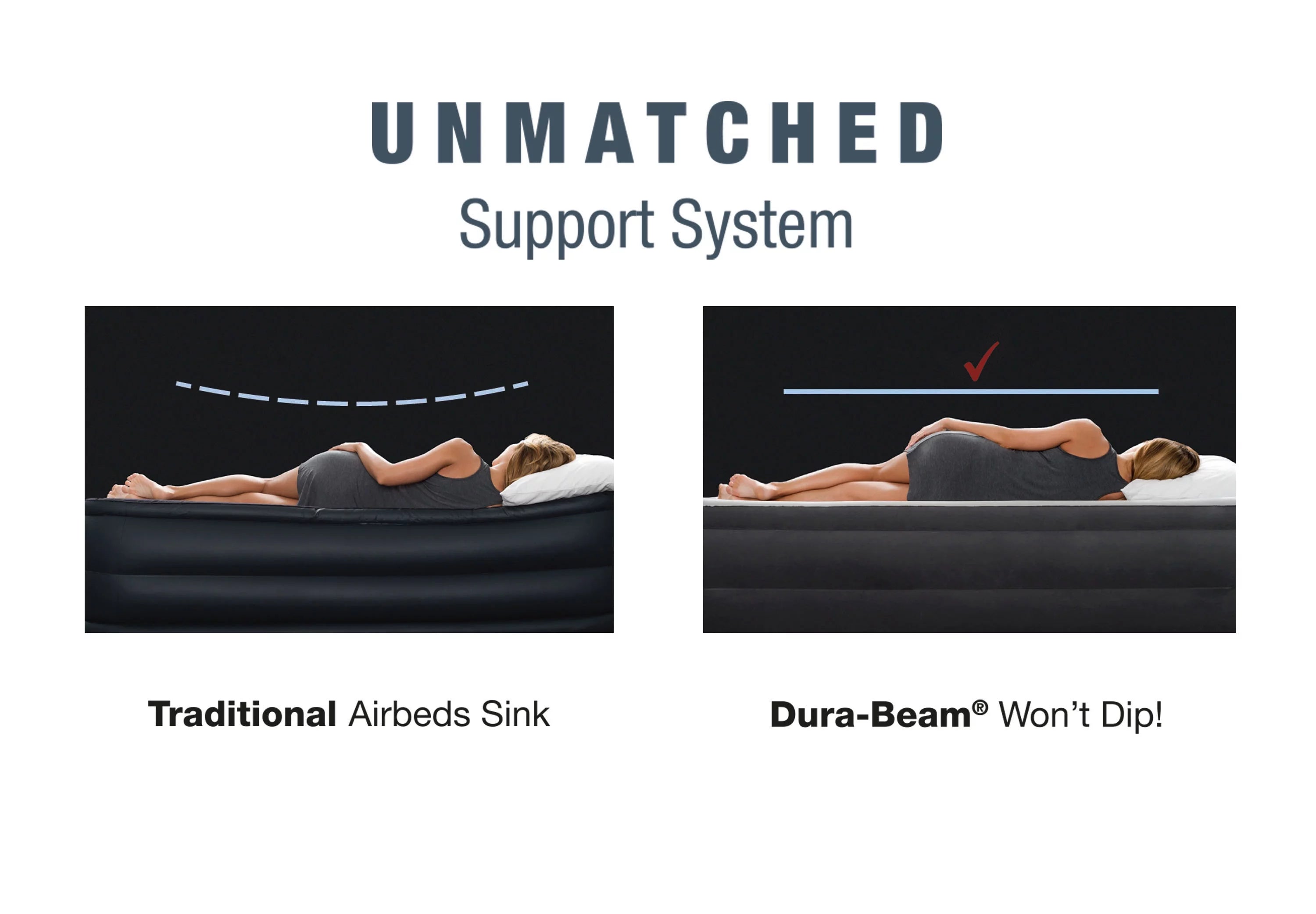 Intex Dura-Beam Deluxe Ultra Plush Queen Air Bed with Built-in Pump G799996