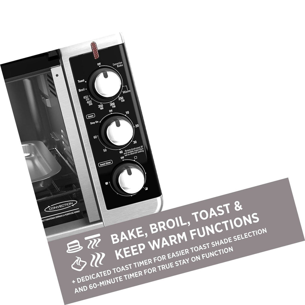 Black+decker TO3250XSB 8-Slice Convection Toaster Oven W32574