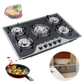 5 Burners Built-in Gas Stove LPG / NG Countertop Gas Stove Gas Cooktop 30"x20"