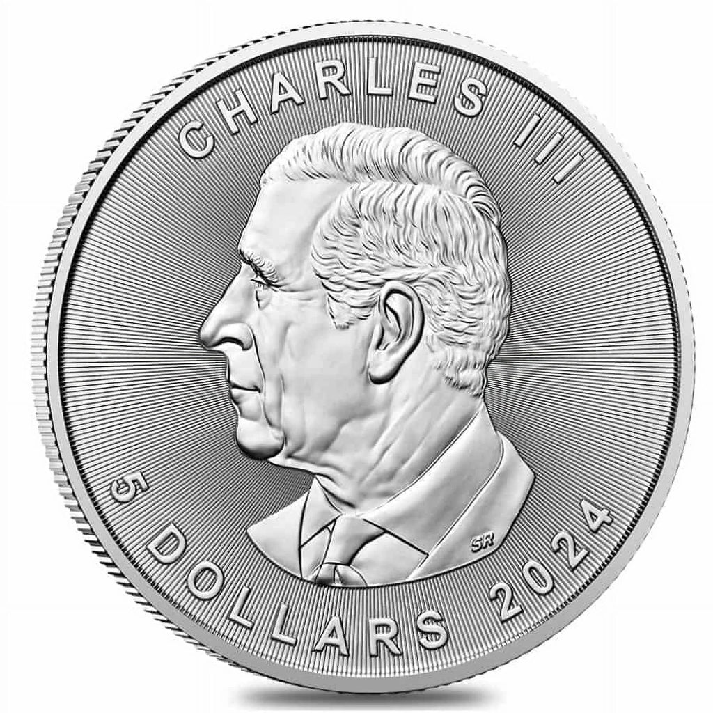 2024 1 oz Canadian Silver Maple Leaf Coin BU (25 Coins) Z792753