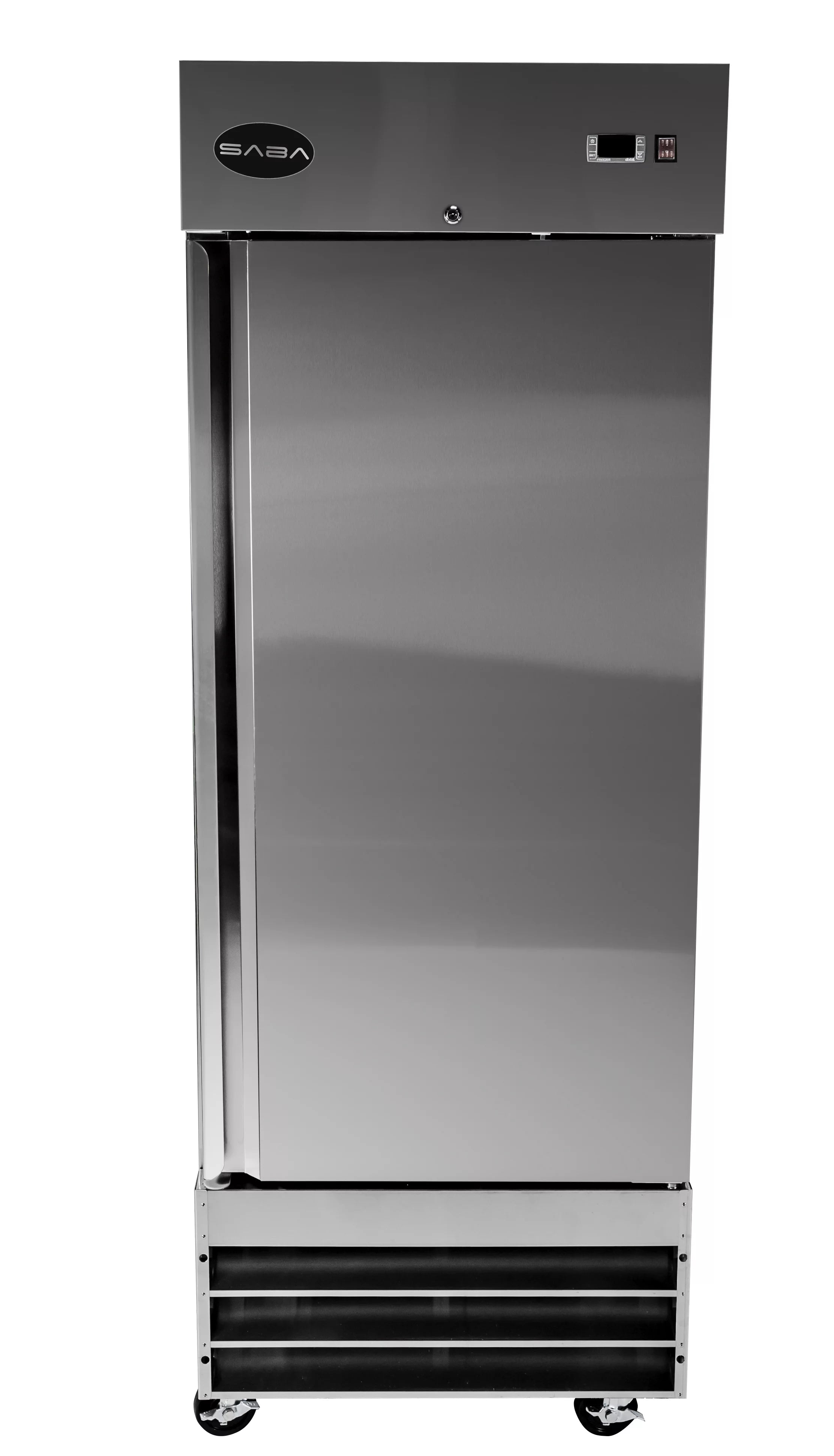 Commercial 23 cu ft Solid Door Stainless Steel Upright Reach-in Freezer A858