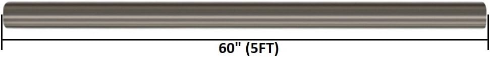 Stainless Steel Straight Exhaust Pipe 2.5" OD 5' Long, Pack of 2 J8414