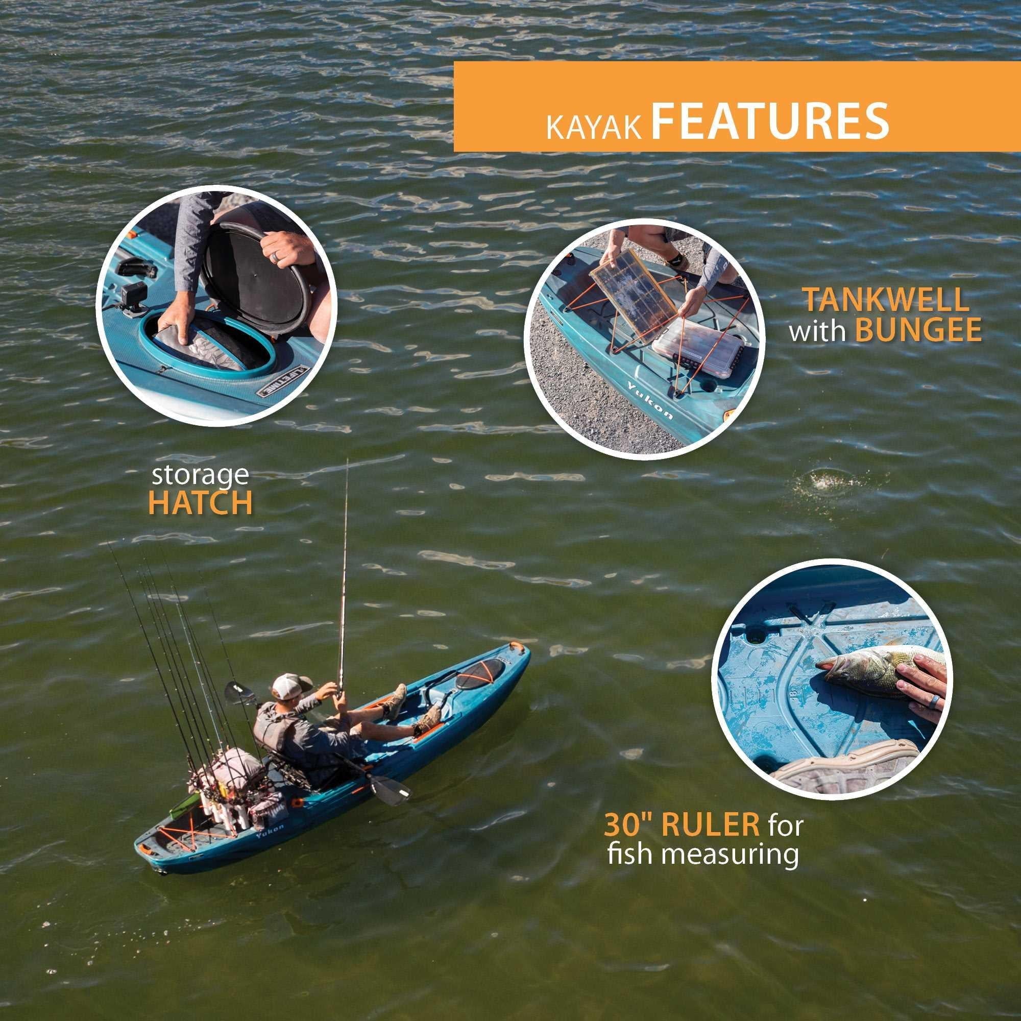 Lifetime Yukon Angler 116 Sit-on-Top Fishing Kayak J83340