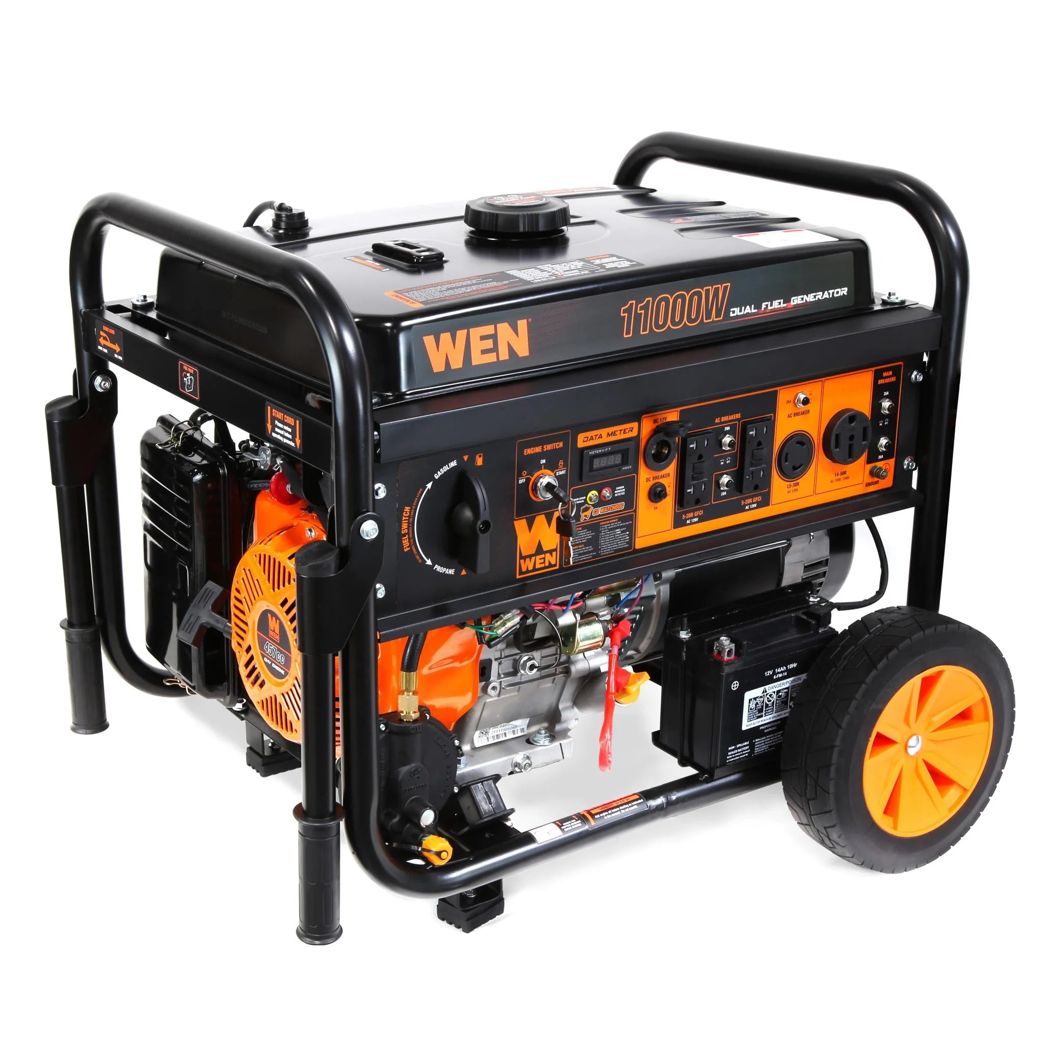 WEN 11000-Watt Dual Fuel Portable Generator with Electric Start V97116