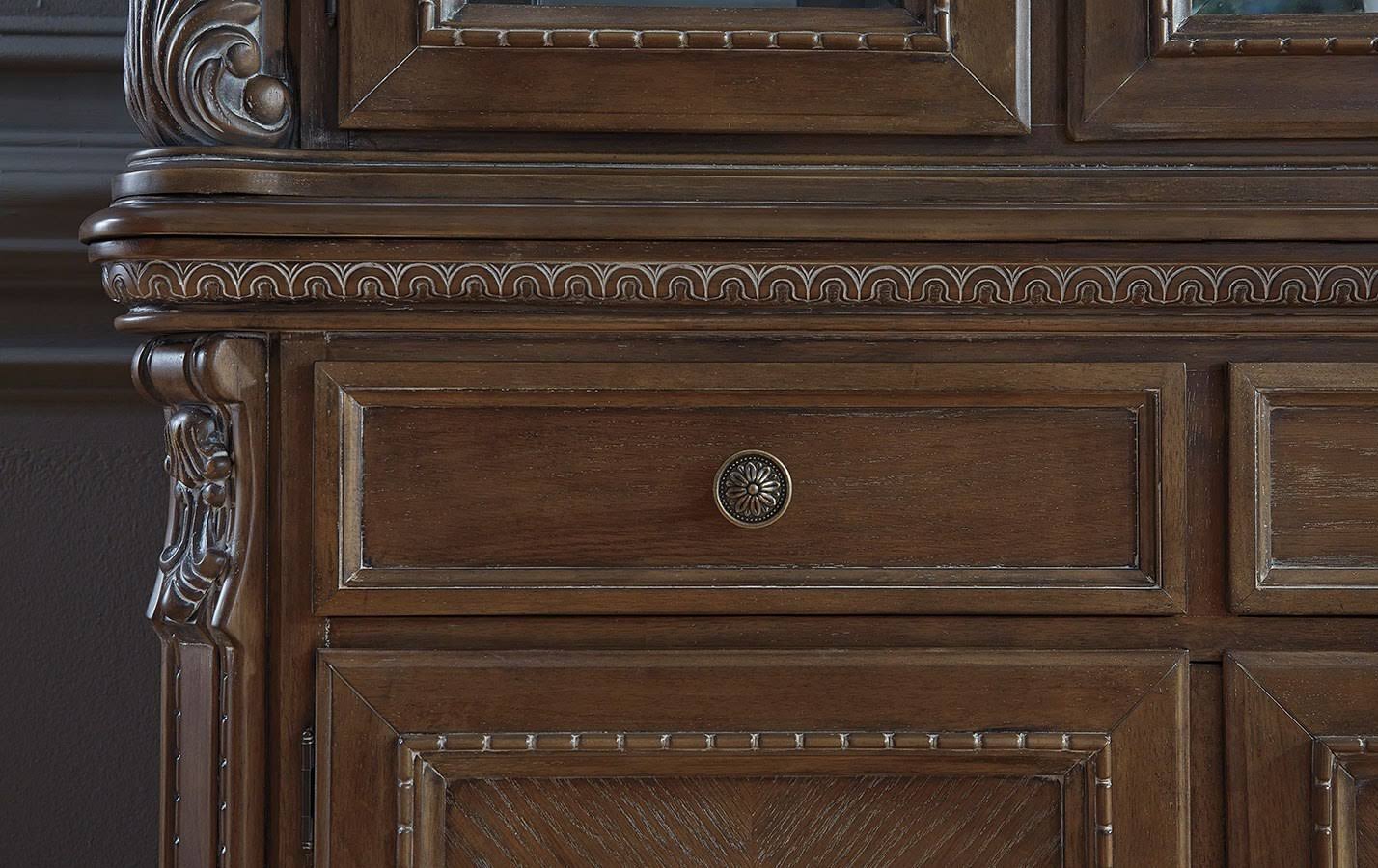Signature Design by Ashley Charmond Dining Room China, Brown S939124