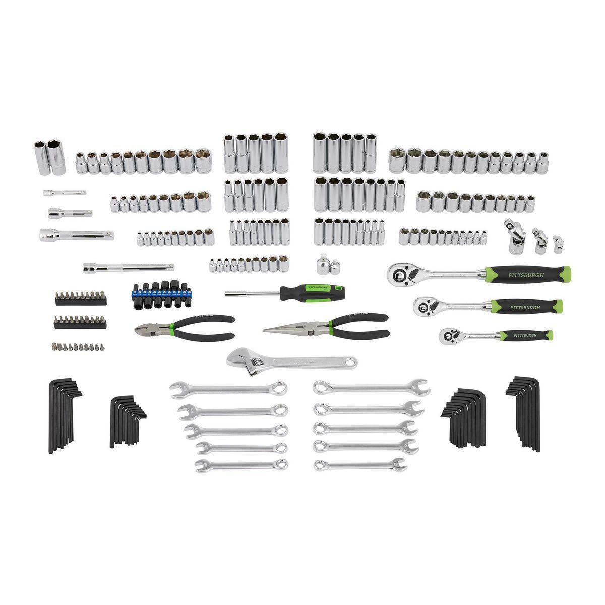 PITTSBURGH Mechanics Tool Set, 225-Piece L597