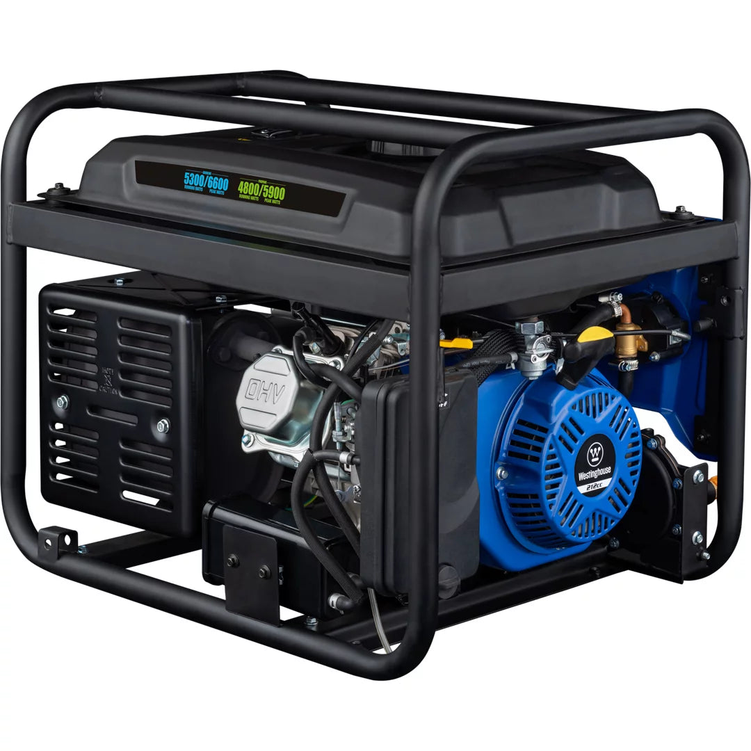 Westinghouse 6600 Peak Watt Dual Fuel Portable Generator with Remote Electric Start Q212